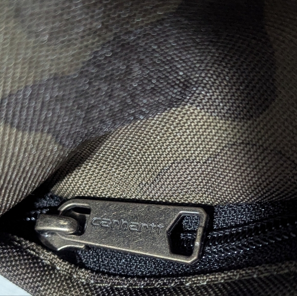 Carhartt Zip Duck Camo Water Repellent Adjustable Strap Mini Backpack - Picture 8 of 14